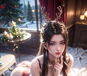 [AI绘画] 7.18百度 -陆雪琪圣诞 [147MB/百度]