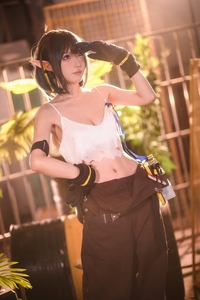 Coser@阿包也是兔娘 VOL.051 06月舰长《明日方舟 森蚺》[33P-506MB]