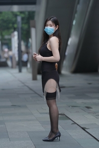 精选街拍 NO.3236 黑色系更显白[157P／430MB]