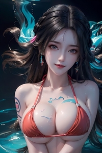 [AI绘画]仙女系列- 姜立纹身比基尼 [1.22gB/百度]