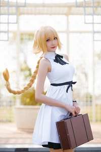 Coser@瓜希酱 VOL.028 贞德三周年白裙德[20P／80.3MB]