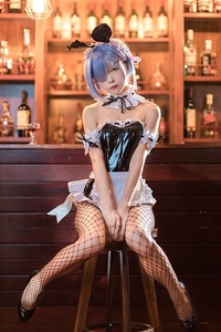 Coser@水淼aqua VOL.019 蕾姆 兔女郎 [16P 273MB]