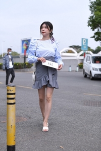 精选街拍 NO.2106 荷叶边半身裙[66P／164MB]