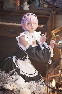 Coser@阿包也是兔娘 VOL.065 拉姆女仆[22P-164.4M]