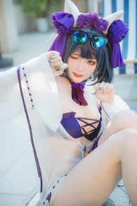 Coser@瓜希酱 VOL.077 柴郡泳装 [32P-67MB]