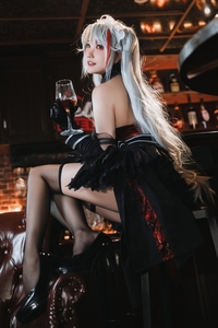 Coser@瓜希酱 VOL.062 碧蓝航线 欧根亲王沉醉于夜 [20P-150MB]