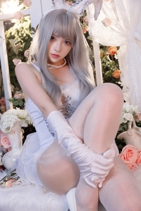 Coser@疯猫Ss  VOL.143 纯白绒绒兔[40P-2V-587M]
