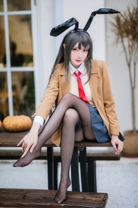 Coser@瓜希酱 VOL.093 樱岛麻衣 校服[20P-42.2M]